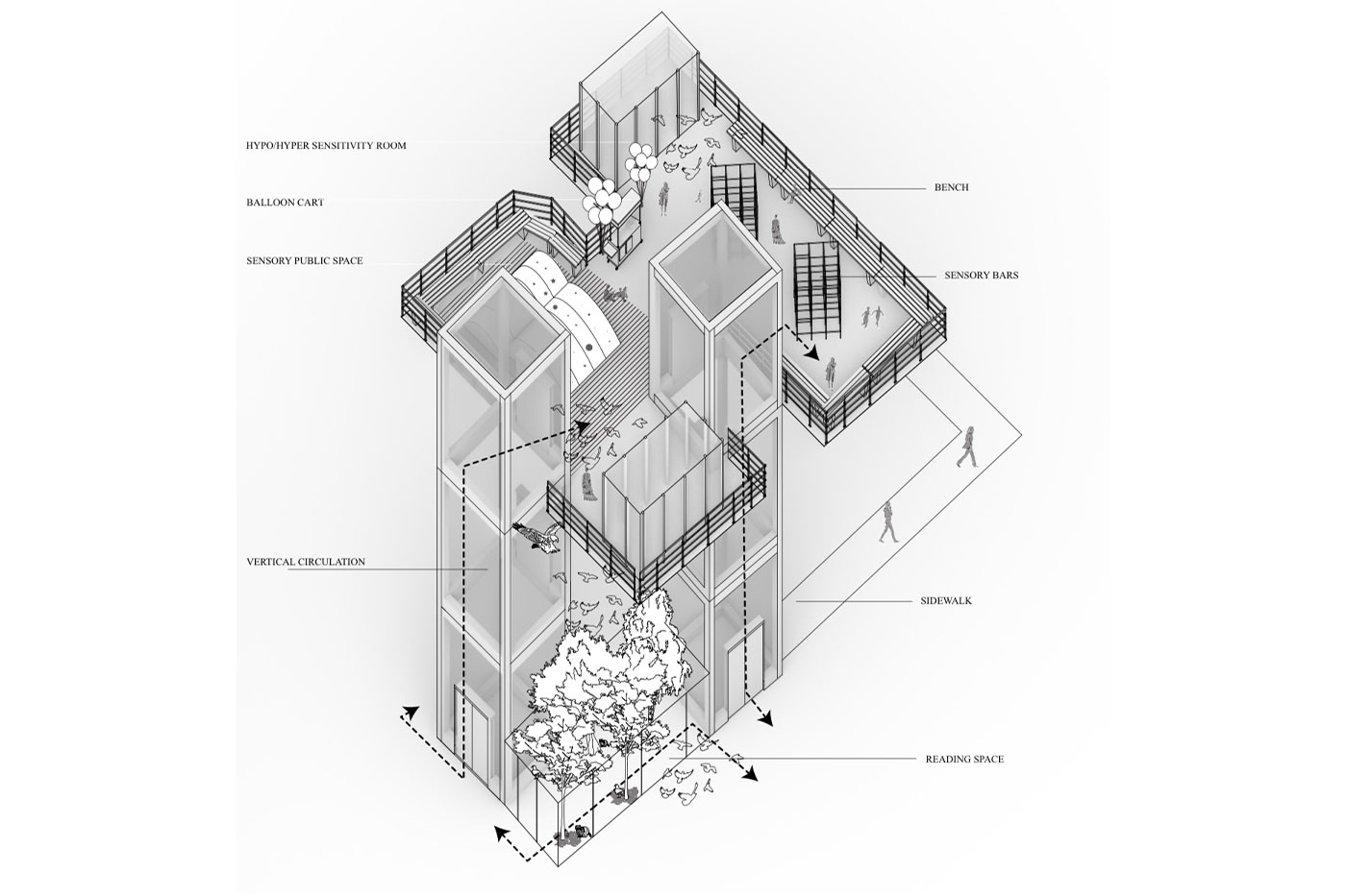 A diagram from Erica's studio class in graduate school. 