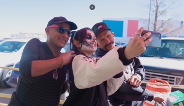 AEW Thunder Rosa visits El Pasoans Fighting Hunger