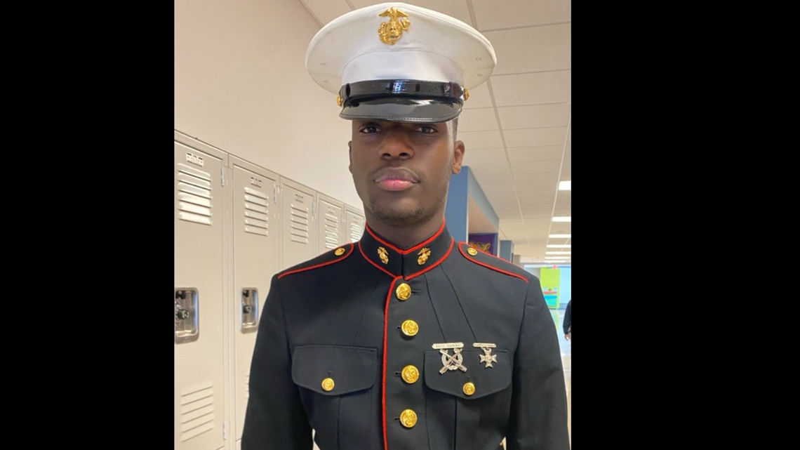 Lyndon Clay, 19, was killed in a shooting at a Fort Worth party over the weekend. He served in the Marines after he graduated from high school and was getting ready to start a new job in Dallas, according to a fundraiser for his family.