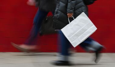 A person carries a shopping bag in Philadelphia, Dec. 10, 2025. (AP Photo/Matt Rourke, File)