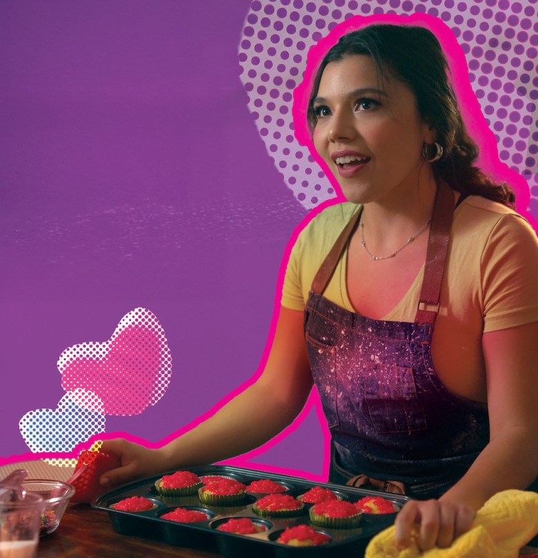 In SweetNess, Elizabeth Ramirez plays an insecure young woman pursuing her dream of opening her own storefront bakery.