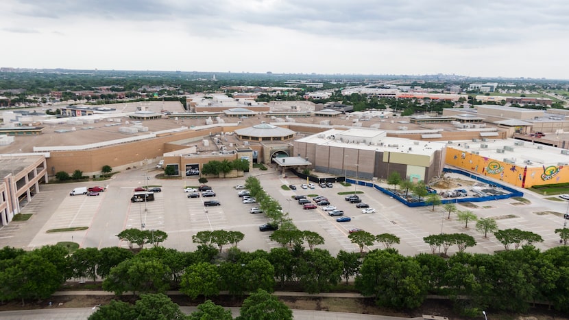 An aerial view of The Shops at Willow Bend in Plano, Monday, May 2, 2022. 