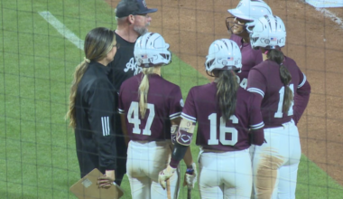 No. 15 Texas A&M softball closes out double-header with a run-rule win over Saint Mary’s