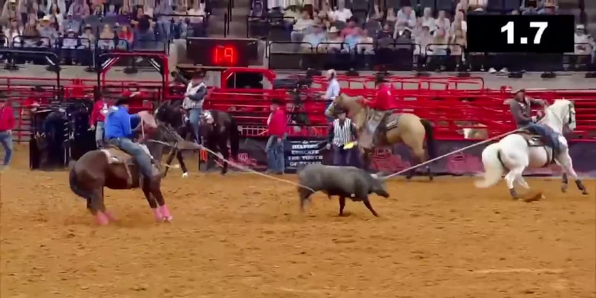 Athens roper takes 1st at San Antonio rodeo