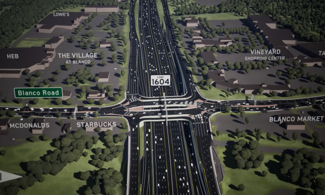 TxDOT: San Antonio’s first diverging diamond interchange (DDI) enters final phase of construction