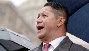 Rep. Tony Gonzales, R-Texas, speaks during a news conference Dec. 7, 2022, on Capitol Hill in Washington. (AP Photo/Mariam Zuhaib)