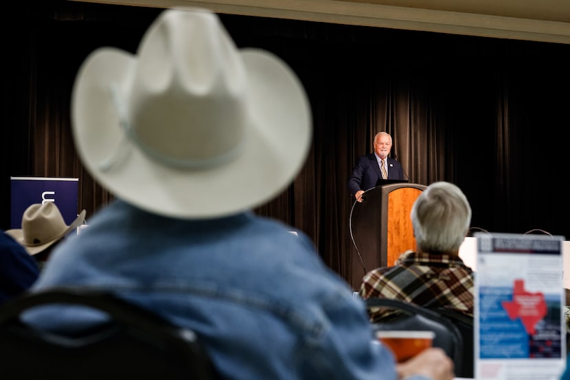 Texas Railroad Commissioner Wayne Christian deliveries a speech on the pros of lithium...