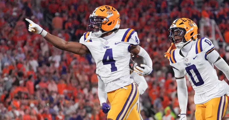 LSU transfer CB Mansoor Delane has been elite for the Tigers on defense (Photo: USA Today)