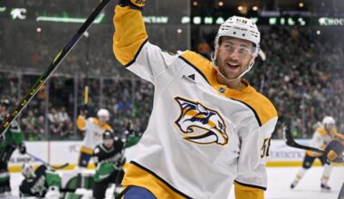 Dallas Stars forward Michael Bunting -- Traded from Nashville Predators