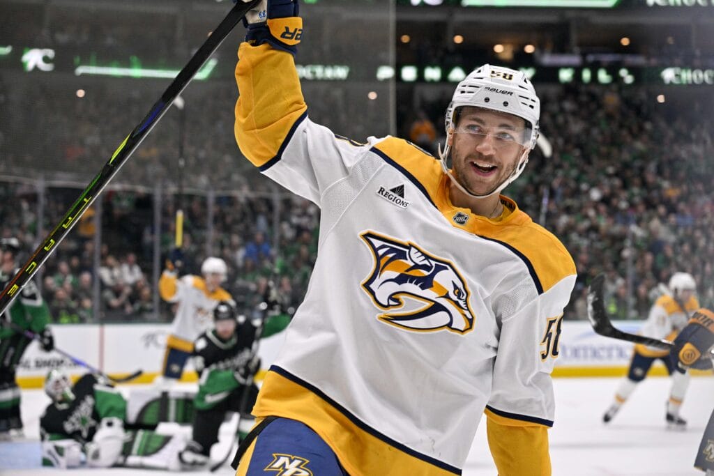 Dallas Stars forward Michael Bunting -- Traded from Nashville Predators