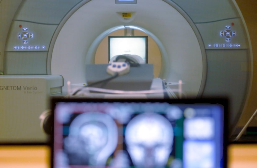 An MRI machine is seen in Pittsburgh, Nov. 26, 2014. 