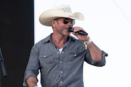 Taylor Sheridan, seen here at the Stagecoach Festival in 2023, made a rare public speech to...
