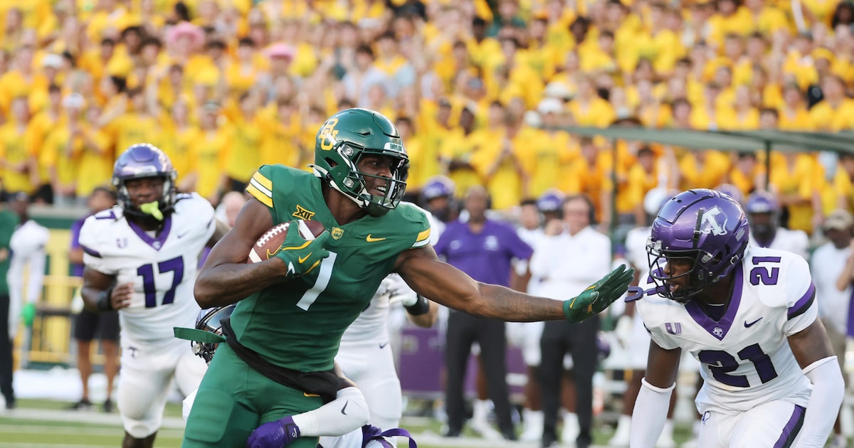 Baylor’s Michael Trigg shows off elite measurements at pro day alongside Cowboys assistant