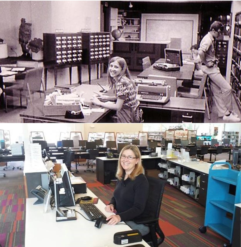 Dianne Walker, 72, public service specialist at the Dallas Public Library Lochwood Branch,...