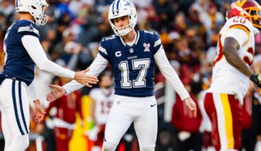 Dallas Cowboys place second-round tender on kicker Brandon Aubrey