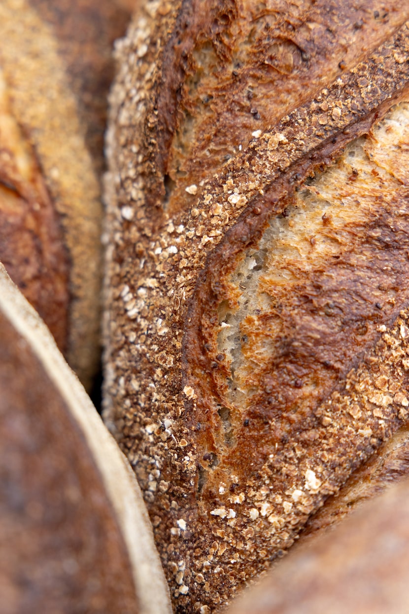 Sprouted quinoa is one of the breads customers can buy and take home from The Bread Club, a...