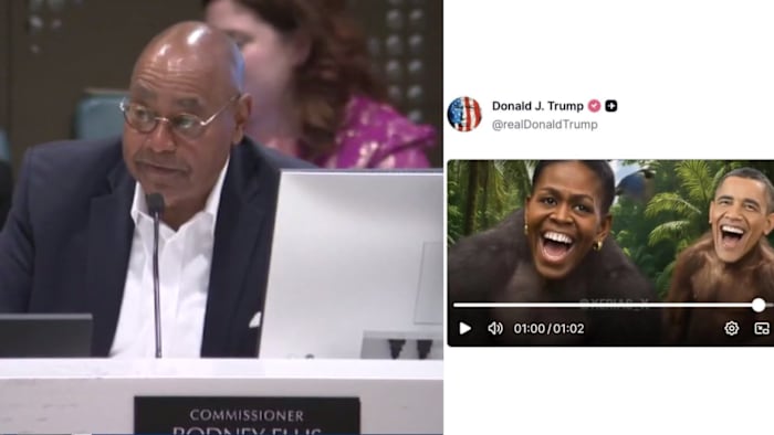 Commissioner Ellis says he considered referencing Trump’s post depicting Obamas as monkeys during rodeo resolution talks