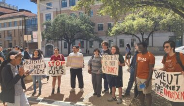 Austin, Texas students rally against repression .