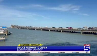 Texas game warden hospitalized following crash at Queen Isabella Causeway
