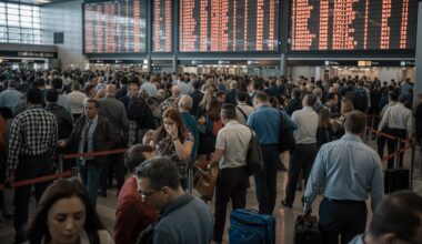 Houston bush intercontinental airport faces widespread travel disruption with 110 flight delays and 12 cancellations, leaving passengers stranded during peak travel season.