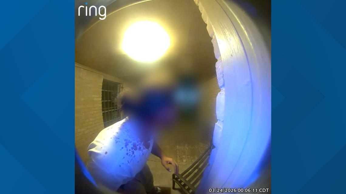 Frantic doorbell video shows injured man seeking help before being shot inside nearby SW Houston home