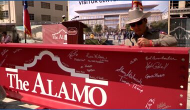 Final beam is installed as construction continues on upcoming Alamo Museum in San Antonio