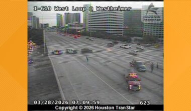 Multi-vehicle crash shuts down West Loop southbound at Westheimer