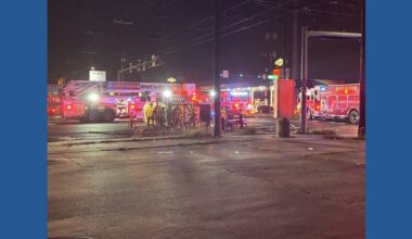 Two hospitalized after early morning rollover crash at Everhart Rd. and Holly Rd.