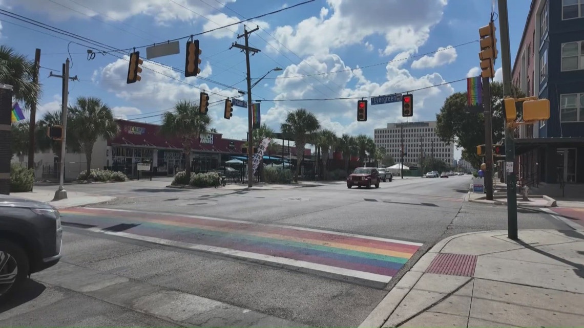 New rainbow sidewalks debut this weekend in San Antonio's Pride Cultural Heritage District