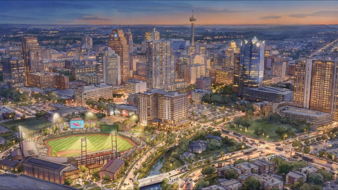 PHOTOS: First look at San Antonio Missions concept renderings of new downtown baseball park