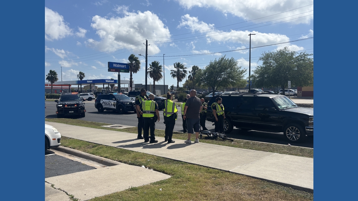 Bicyclist injured after being struck by vehicle leaving Southside parking lot