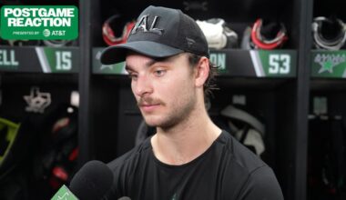 VGK@DAL Postgame: Wyatt Johnston | Dallas Stars