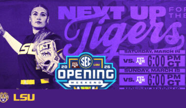 No. 20 LSU Hosts No. 16 Texas A&M in SEC Home Opening Series – LSU