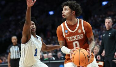Texas upsets BYU behind Vokietaitis' big night, advances in NCAA Tournament