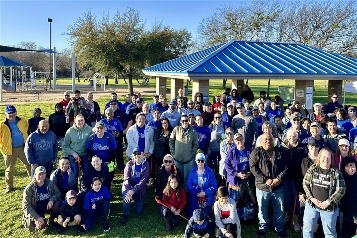 Volunteers with the Fish Creek Cleanup Challenge in Arlington