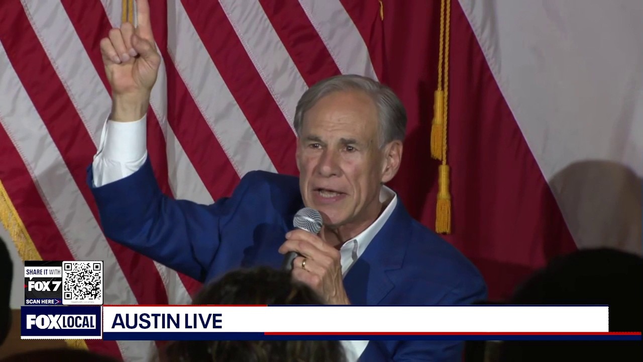Abbott speaks to supporters after winning Republican governor's primary