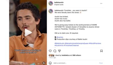 Ballet Austin responds to Timothée Chalamet's viral comments by offering free tickets to other Timothées/Timothees/Timothys