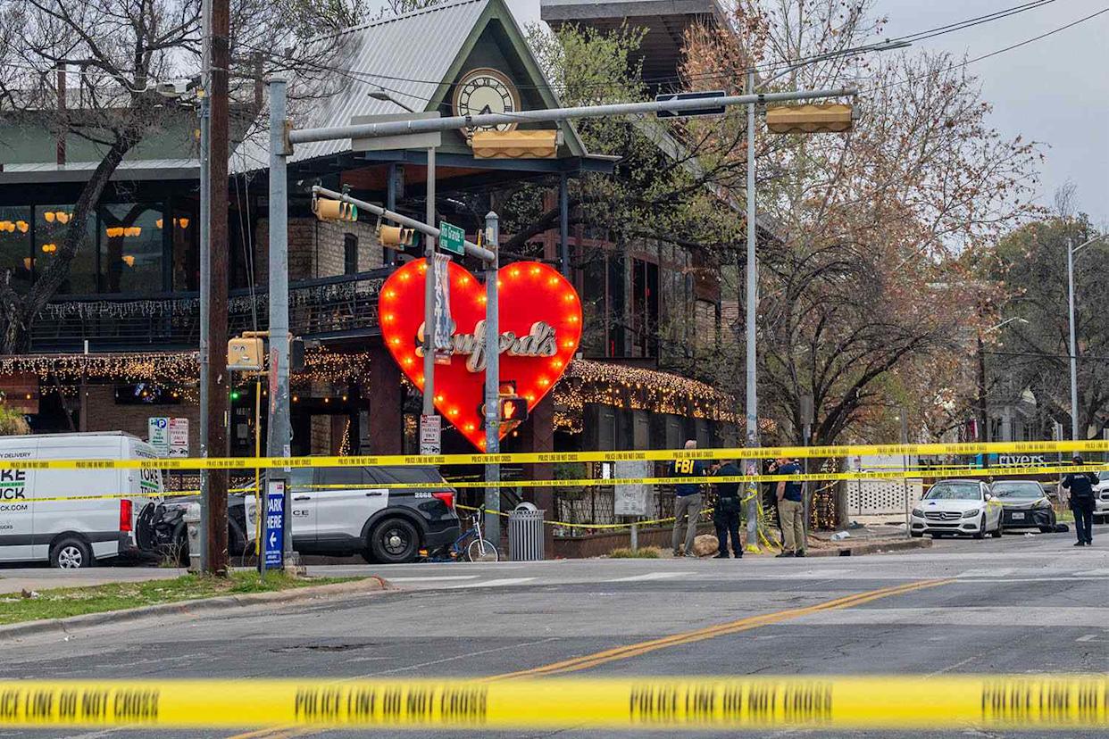 Police officers at the scene of a mass shooting in Austin, Texas, on March 1, 2026Credit: Brandon Bell/Getty