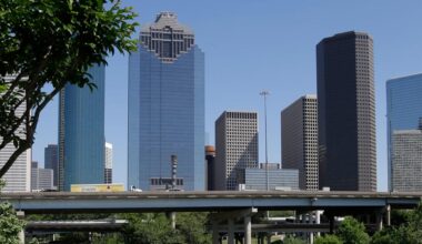 How many Houston buildings skip the 13th floor?