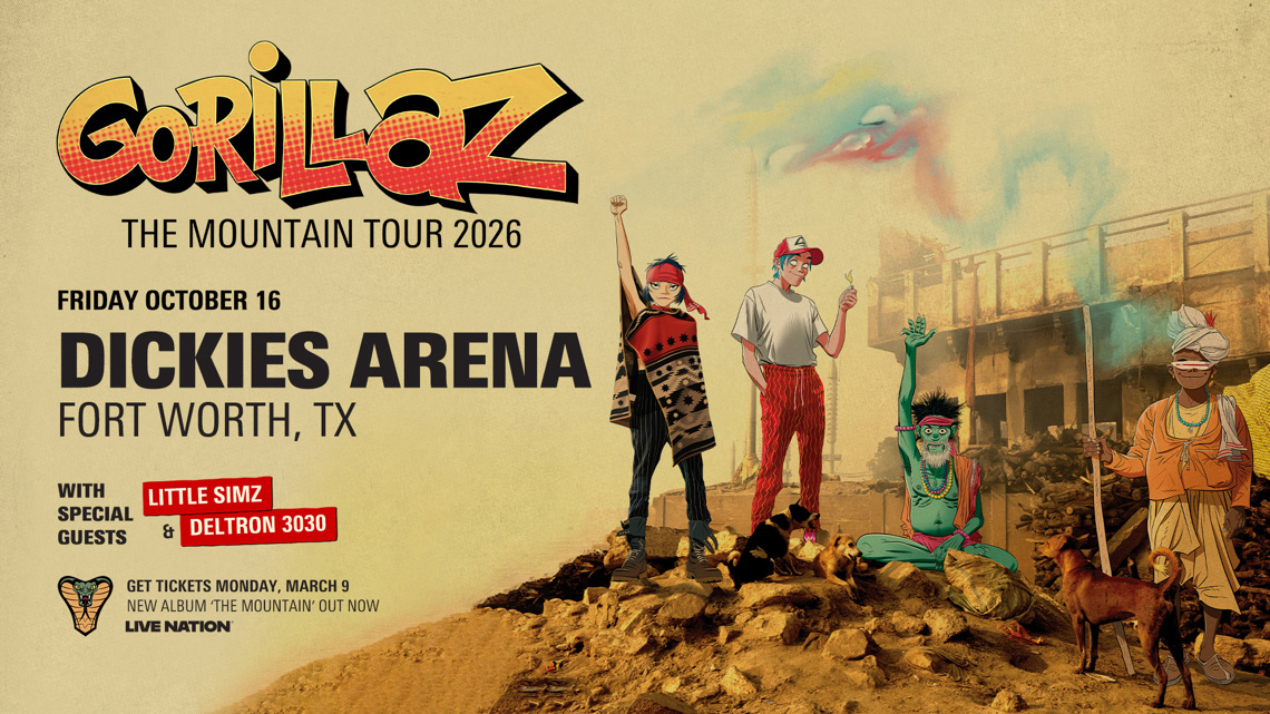Gorillaz announces October tour stop in North Texas