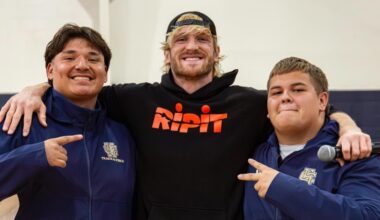 Logan Paul visits San Antonio Catholic school ahead of WWE Monday Night Raw