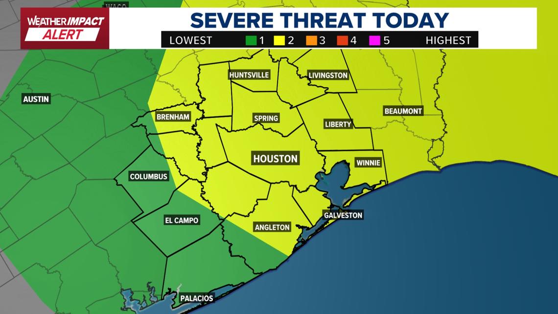 Weather Impact Alert today for storms that could turn severe, with wind damage and tornadoes possible | DETAILED TIMELINE