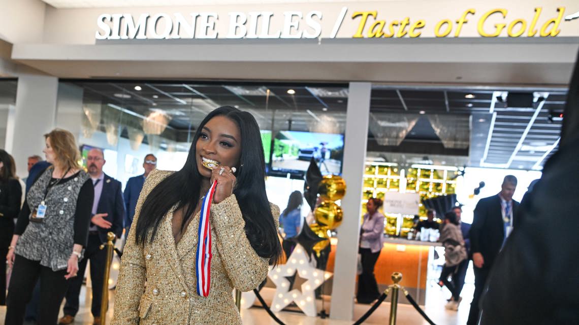 Simone Biles launches new dining experience at Houston airport