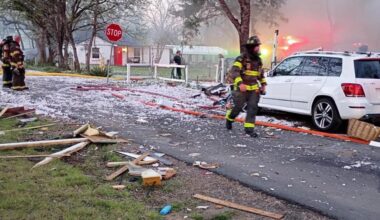 Lake Dallas home collapses after being engulfed in flames, officials say