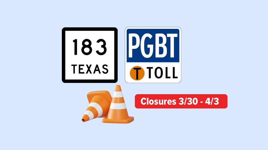 Drivers in Irving face nightly ramp closures at busy SH 183 and PGBT interchange