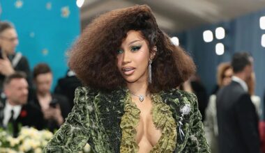 Cardi B attends the 2025 Met Gala Celebrating "Superfine: Tailoring Black Style" at the Metropolitan Museum of Art on May 05, 2025, in New York City.