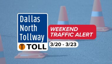 Expect delays: Weekend lane closures planned on Dallas North Tollway