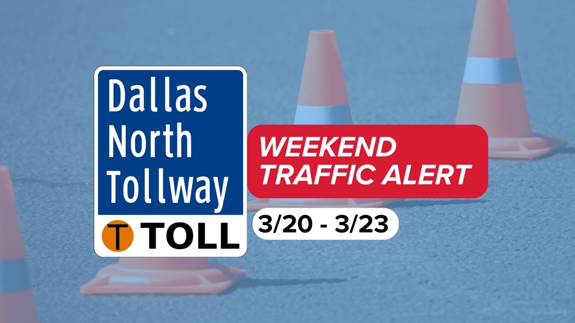 Expect delays: Weekend lane closures planned on Dallas North Tollway