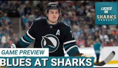 Sharks Host Blues in CRUCIAL Showdown – Macklin Celebrini & Robert Thomas BATTLE Tonight