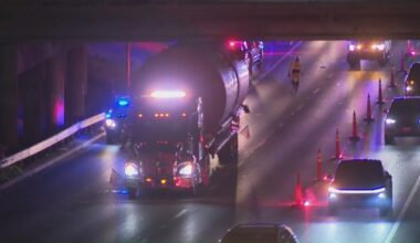 I-35 reopens after semi-truck gets stuck under 11th Street Bridge in Downtown Austin